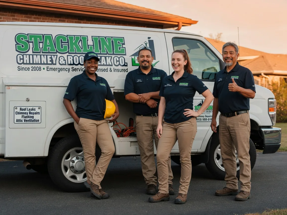 Chimney flashing repair company in Winnie, TX